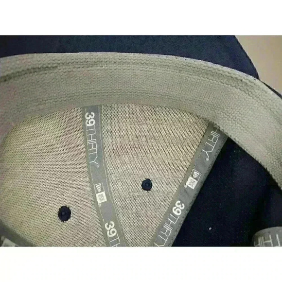 New Era 39THIRTY Chicago Bears Textured Blue Fitted Medium - Large Training cap - Picture 10 of 13